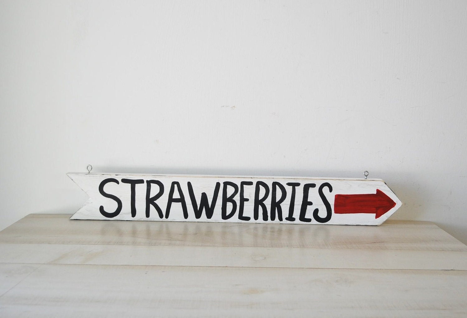 vintage worn and rustic fruit stand sign / rustic by MyraMelinda