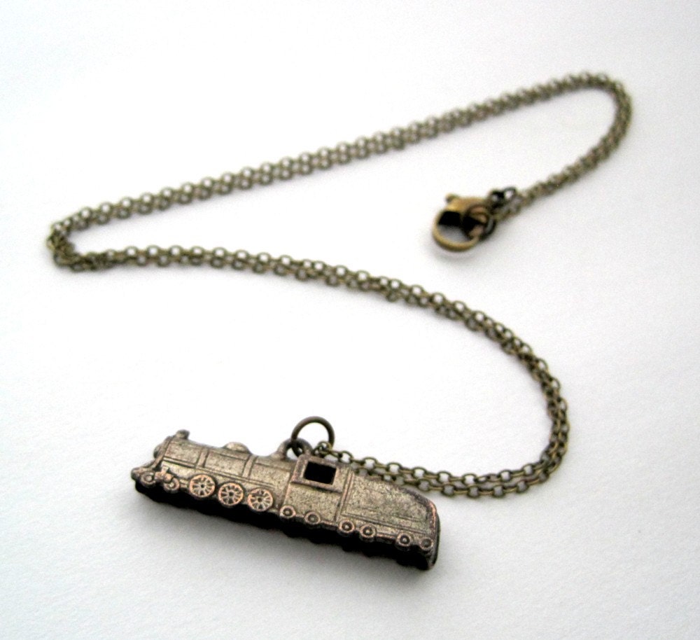 Vintage Train Necklace