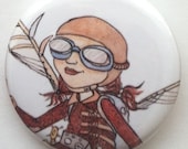 Gadget Girl Pin Back Button