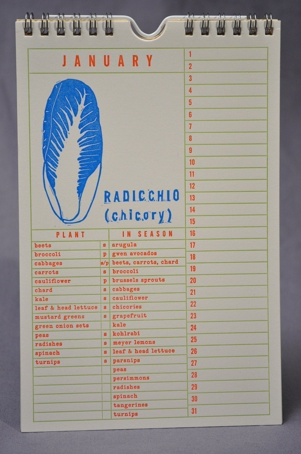 Southern California Perpetual Gardening Calendar