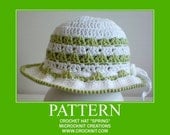 PATTERN Crochet Hat SPRING summer sun Instant pdf download