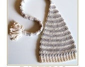 PATTERN Crochet Hat LONG TAIL   Instant pdf download