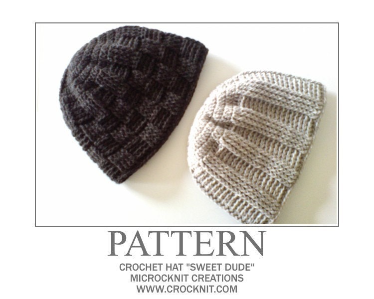 PATTERN Crochet Hat SWEET DUDE Instant download