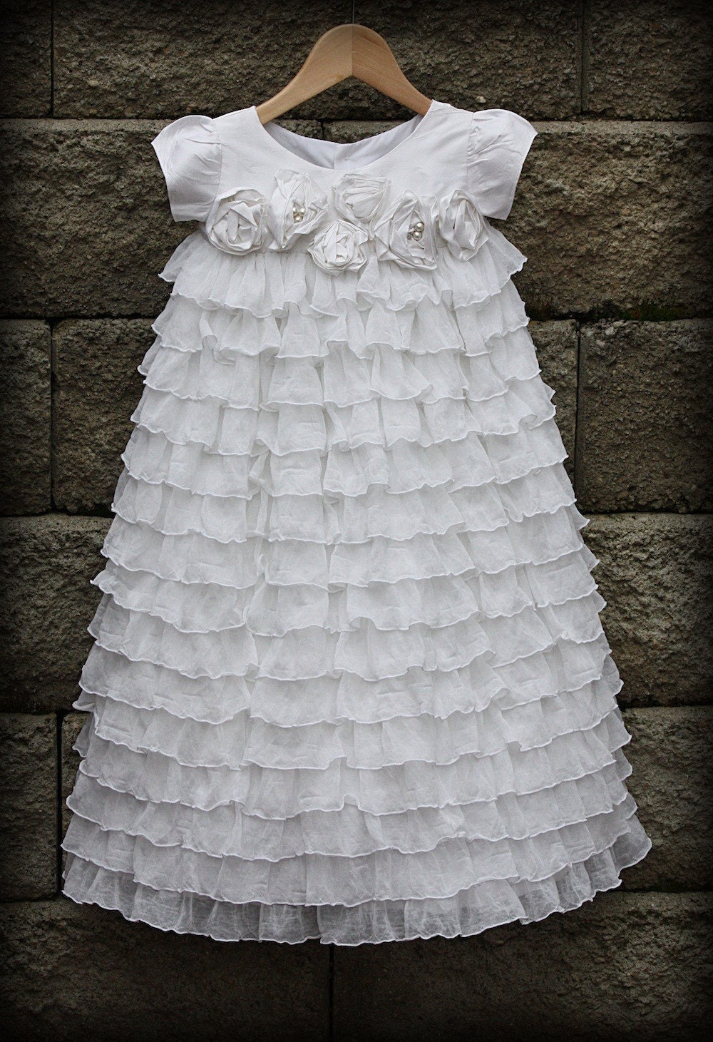 Beautiful Blessing/Christening/Baptismal Ruth Gown Set reserved for rlauritzen