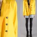 vintage 80s canary yellow BOYFRIEND BLAZER coat womens m/l
