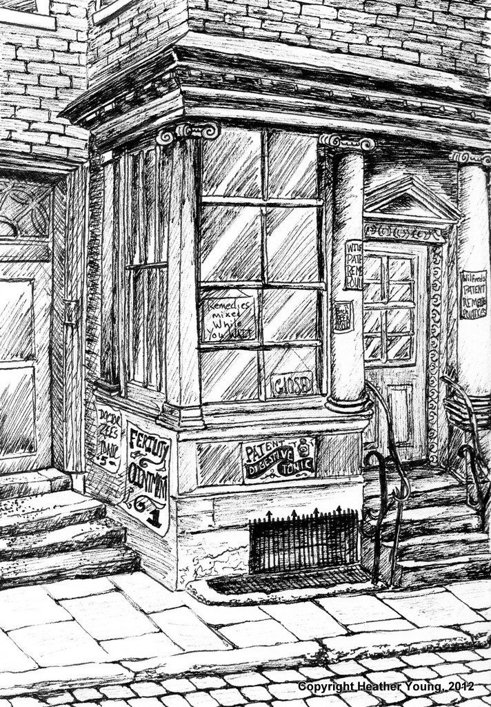 Victorian Shop original drawing