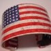 American Flag Decoupage Cuff Bracelet