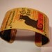 Chat Noir Vintage Poster Decoupage Cuff Bracelet Decoupage Bracelet