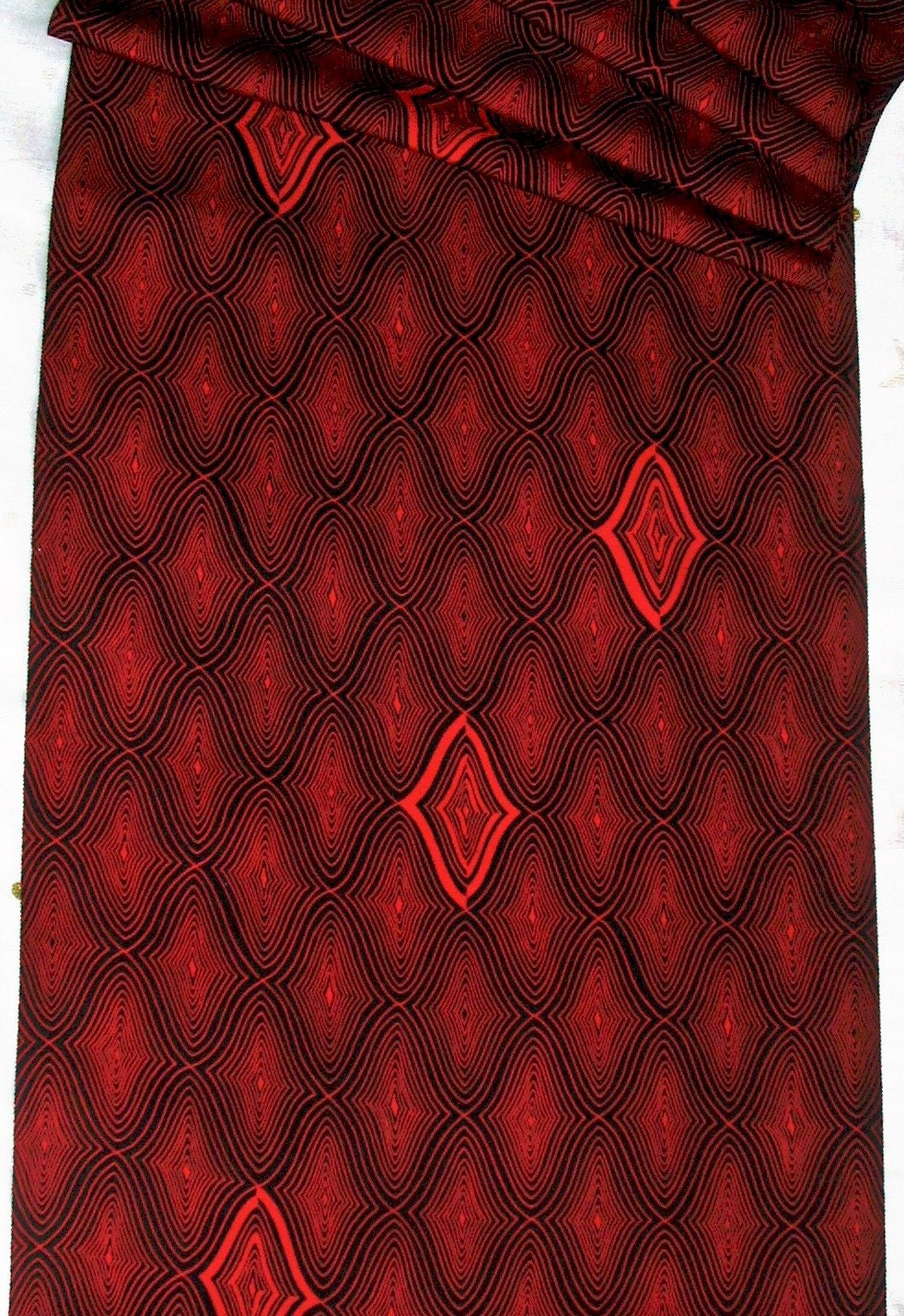 Vintage Japanese Kimono Silk Diamond Patterns 60ins long