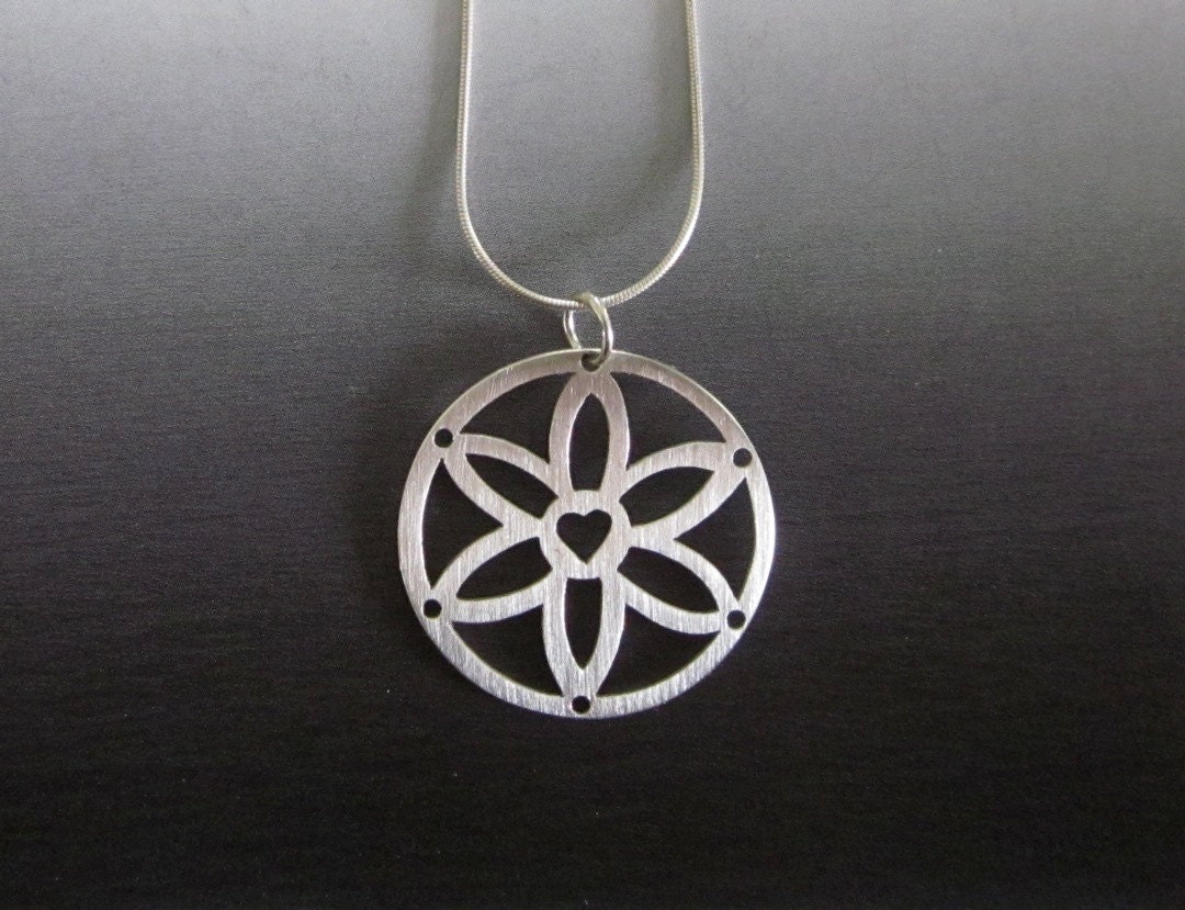 Barn Star Hex Sign Necklace