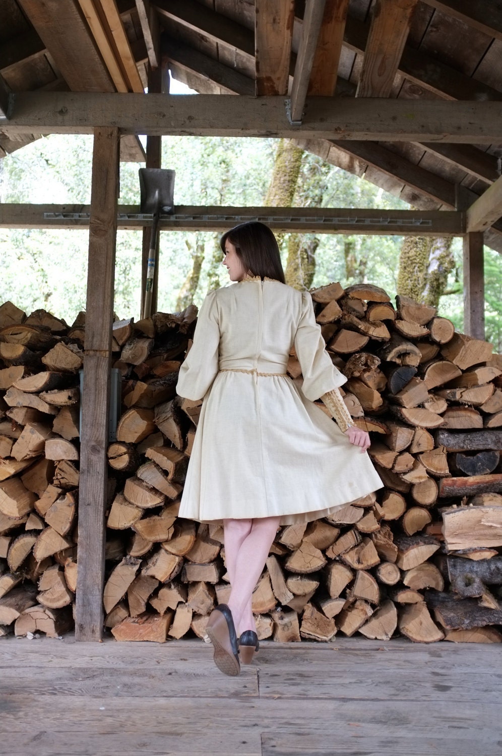 Gunne Sax Maiden Lace Mini Dress
