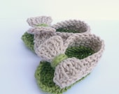 Knitting Pattern BABY Booties Baby Bow Sandals INSTANT DOWNLOAD