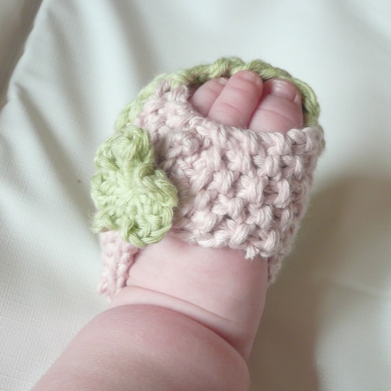 Knitting PATTERN BABY Booties - Baby Peeptoe Sandals INSTANT Download