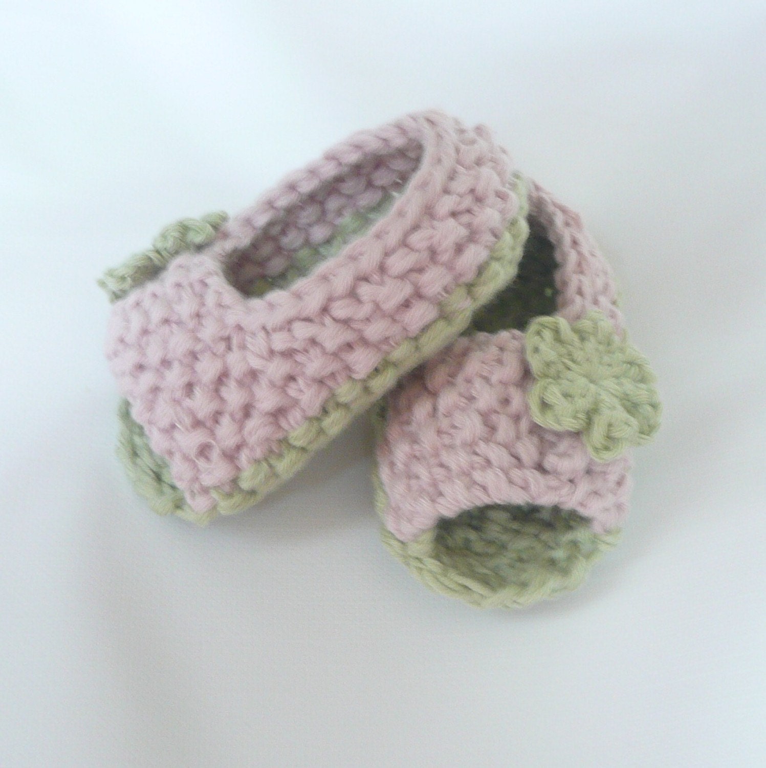 Knitting PATTERN Booties Baby Peeptoe Sandals Shoes by ceradka