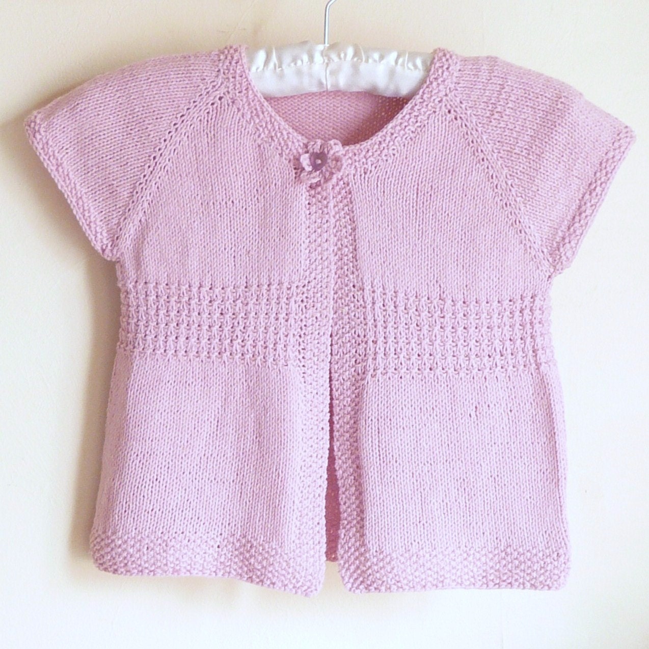 Knitting PATTERN Seamless Top Down Baby Girl CARDIGAN by ...