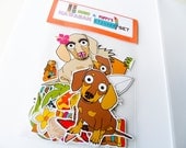 Dachshund Sticker Set, Stickers Hawaii Themed