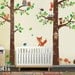 Wall Art Decal - Forest Animals wall decal Tree Tops Woodland Critters - Children Nursery Kids Playroom Vinyl Wall Decal Sticker