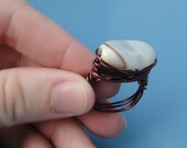 Messy Wire Wrapped Gemstone Ring