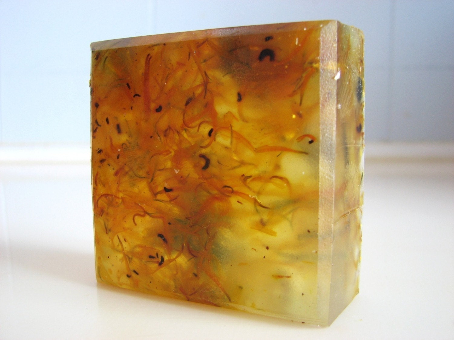 SOAP- Honeysuckle Calendula Soap- Handmade Soap - Vegan Soap - Glycerin Soap- Soap Gift
