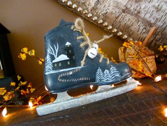 Vintage Childs Ice Skate Double Blade by JmilliesJustVintage