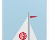 Personalized sailboat iphone case
