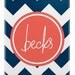 Personalized Chevron iphone case with name