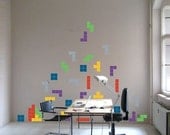 Giant Falling Blocks - Wall Decal