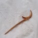 Selene Goddess of the Moon Cherry Burl hair stick Free US Shipping
