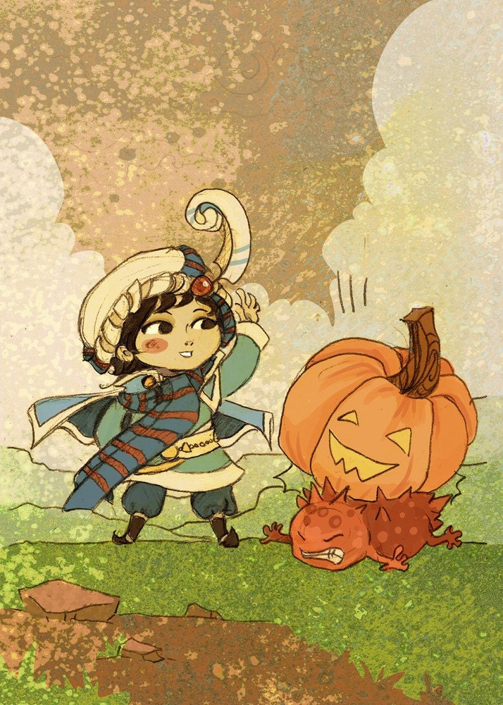 Blue Mage Pumpkin Drop