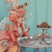 Tea for Two french revolutionary steampunk illustration mini print