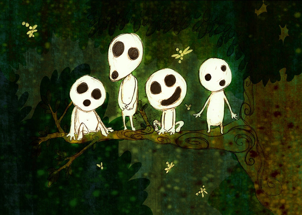 Kodama 5x7 art print close-out