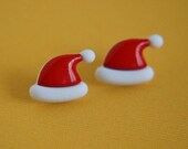 Santa Hat Stud Earrings