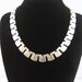 On Reserve For Michellemugg Vintage Monet Silvertone Link/Track Design Chocker