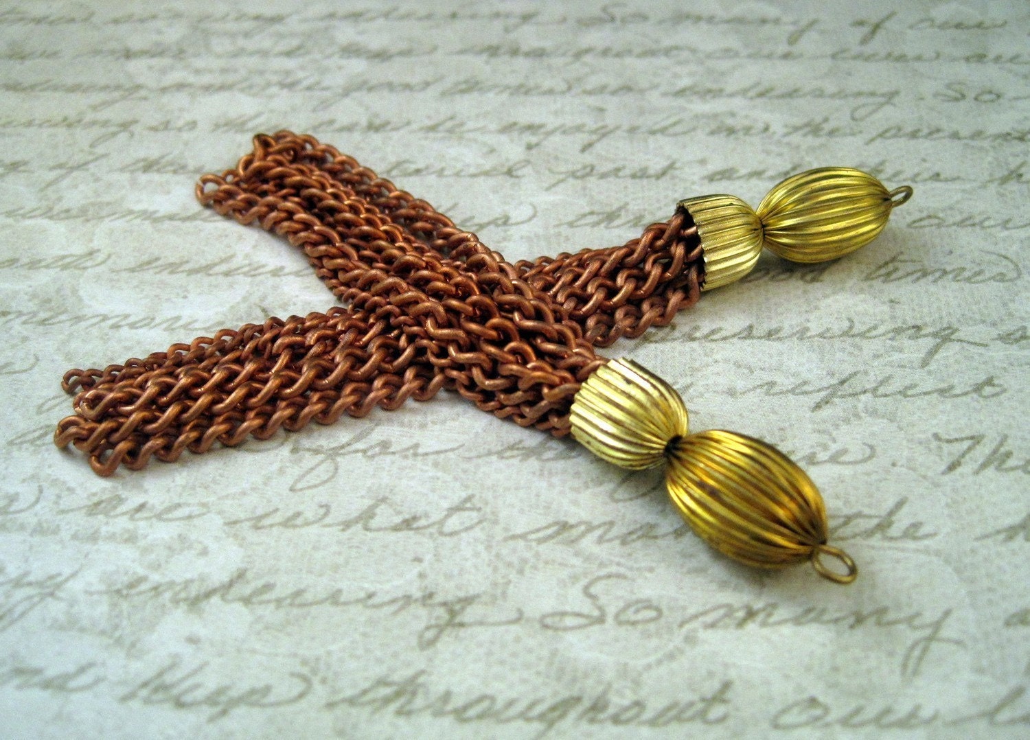 Multi-Strand Vintage Tassels(2)-W1198K
