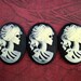 40x30mm Skeleton Goddess Cameos(3)-L469