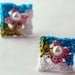 On Sale Marked Down 20% Crochet Earrings Stud Earrings Mini Granny Square Pink Turquoise White Spring Green