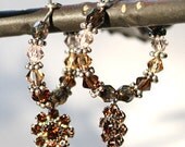 Coffee Bean Hoop Earrings
