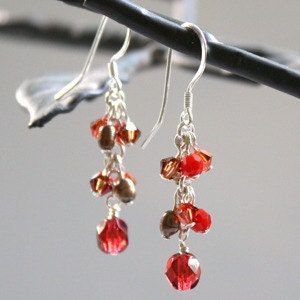 Candy Apple beaded earrings