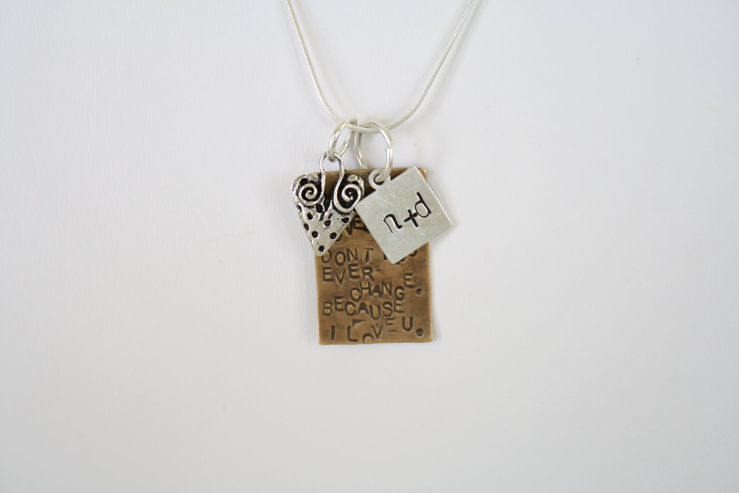 Personalized Handstamped necklace