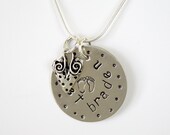 Personalized Handstamped Necklace