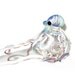 Octopus Spoon  Medium Hand Blown Glass