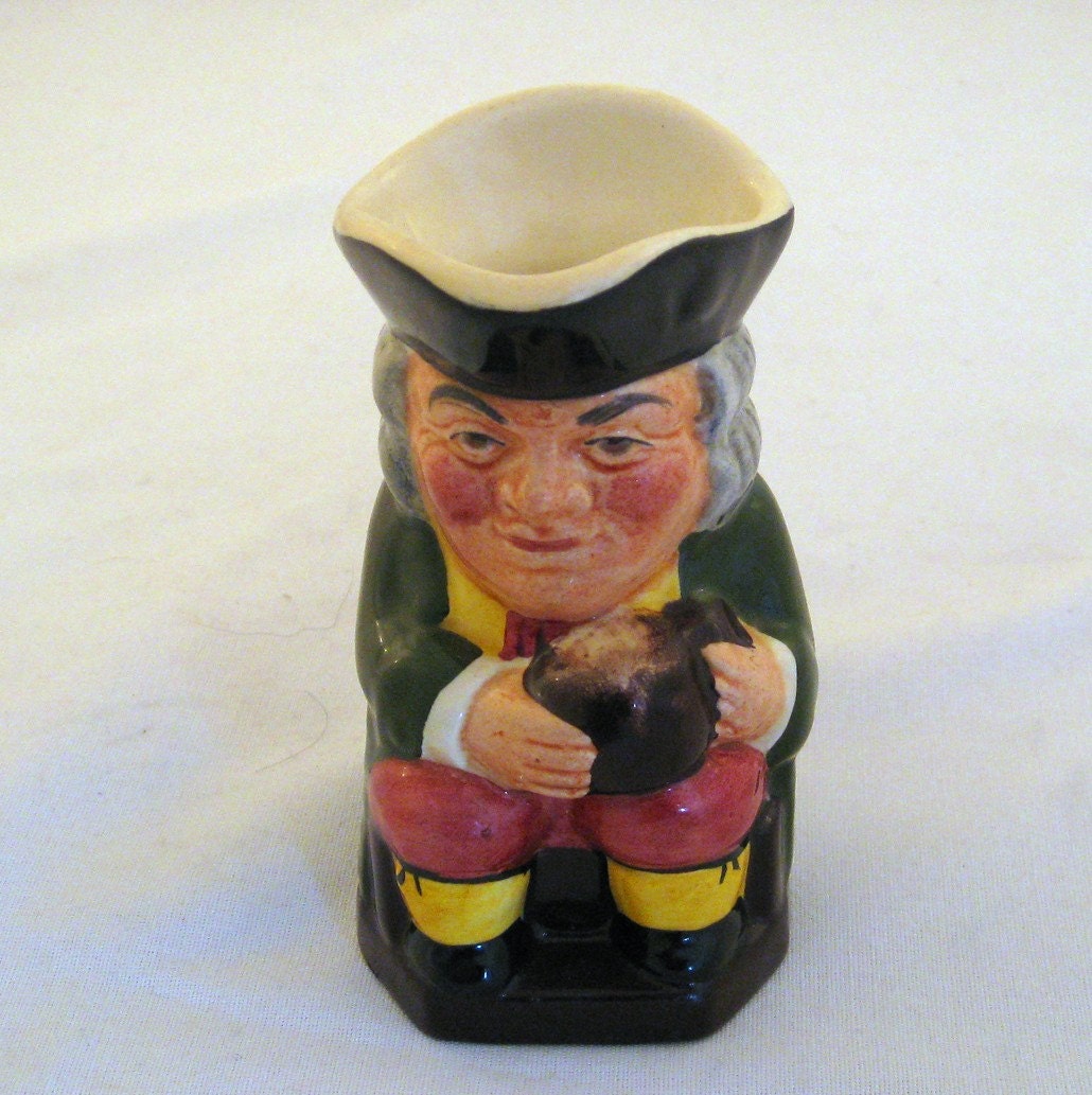 Vintage Mini Toby Jug Sylvac Staffordshire by AntiqueCellar