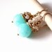 FREE shipping - NEW Organic - lovely earrings with chalcedony color jade and white fresh water pearls