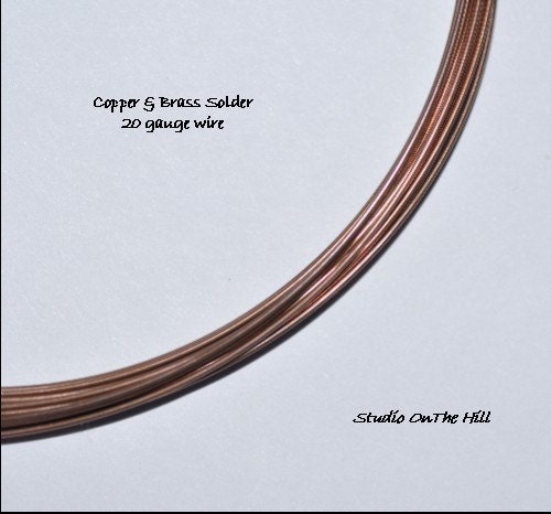 SOLDER FOR COPPER AND BRASS - LIGHT COPPER COLOR JOINT - 12 FEET
