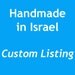 Custom Listing for tarakonya