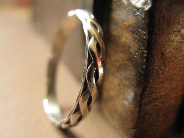 Sterling silver band ring