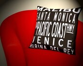 Los Angeles Coastline-Ready to Ship- Destination Pillow