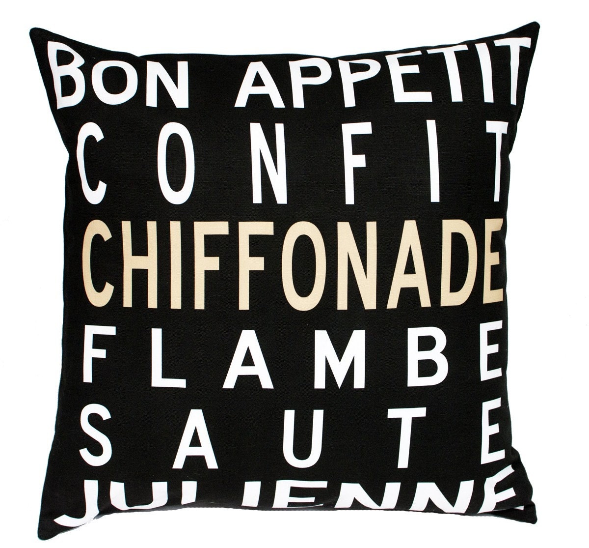 Bon Appetit- Eco-friendly 20X20 Pillow