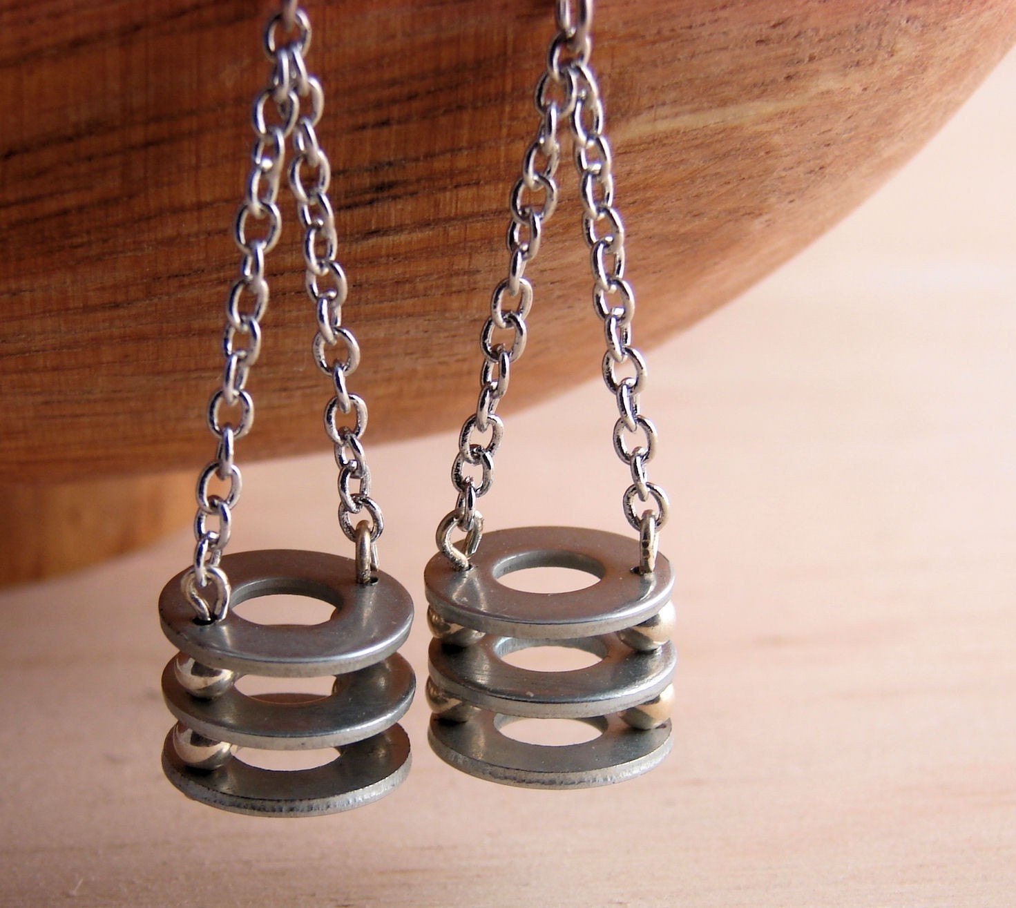 Chandelier Dangle Earrings Long Hardware Jewelry Industrial Eco Friendly Earrings