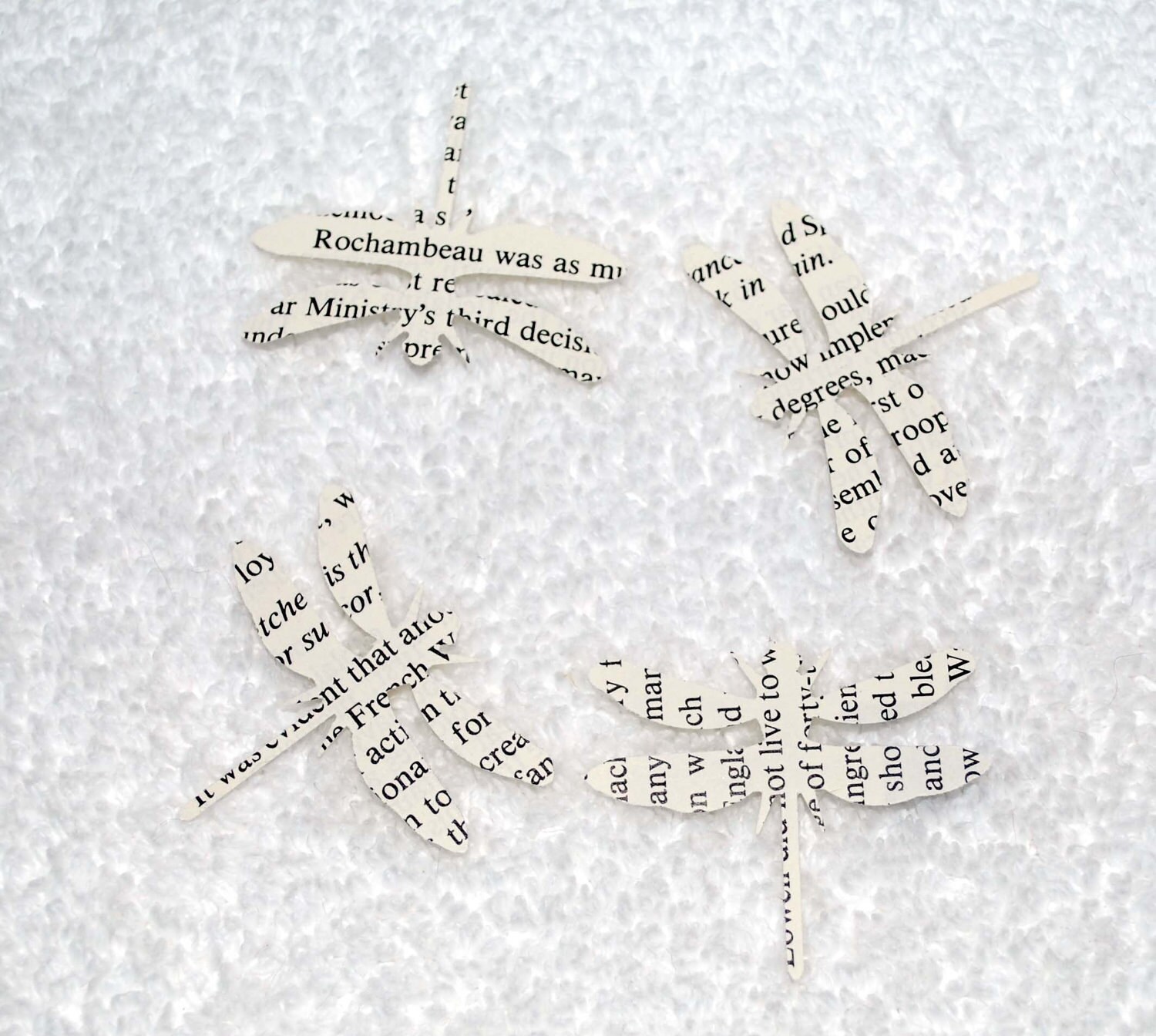 50 Dragonfly Punches 1.5 inch from book pages